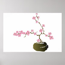 Bonsai cherry tree Poster