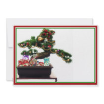 Bonsai Christmas Tree Personalized Invite