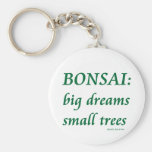 Bonsaïs, petite conception d'arbres de grands rêve porte-clés