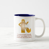 "Bonzy" (cut backs in state funding?) mugs
