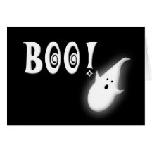 Boo! Happy Halloween Kids Greeting Cards