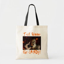 boo, Just Gimme, the CANDY! Tote Bags