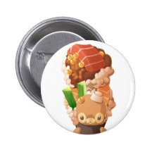 Boo the Bear: I am Sushi Cone Button