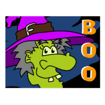 Boo Witch Postcard