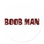 Boob Man Sticker