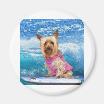 Boogie Boarding Fridge Magnet