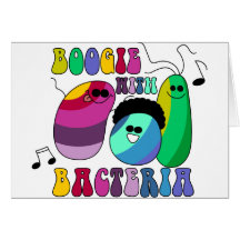 Boogie with Bacteria Greeting Cards