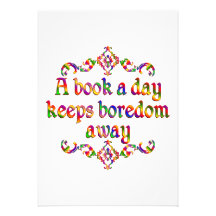 Book a Day Personalized Announcement