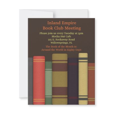 Book Club Meeting Invitations by youreinvited