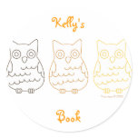 Book Club Owls Stickers
