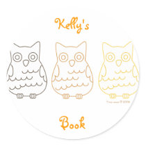 Book Club Owls Stickers