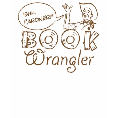Book Cowboy Funny Librarian Ladies Long Sleeve Tee Shirts by teachertees