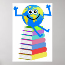 Book Globe Print