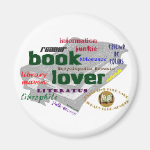 Book Lover Fridge Magnet