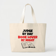 Book Lover Judge Tote Bag