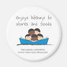 Book Lovers - Group Refrigerator Magnets