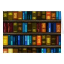 Book Lovers & Librarians Colourful Books on Shelf
