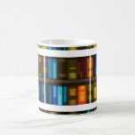 Book Lovers & Librarians Colourful Books on Shelf Mugs