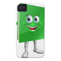 Book mascot education concept iPhone 4 Case-Mate case