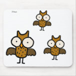 Book Nook Owls: Owl Family Mousepad