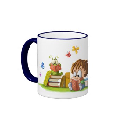 Book Nosing Mug by Tooshtoosh
