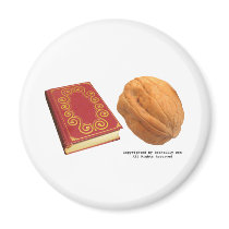 Book Nut Fridge Magnet