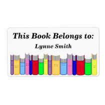 Book Plate Personalized Shipping Labels