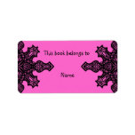 Book plate with doodle design personalized address labels