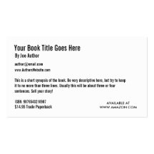 Book Promotion Business Card Template