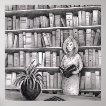 Book Reading Print