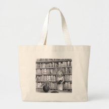 Book Reading Tote Bag