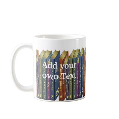 Book Store Design Coffee Mugs by BlueSkiesPlusLLC