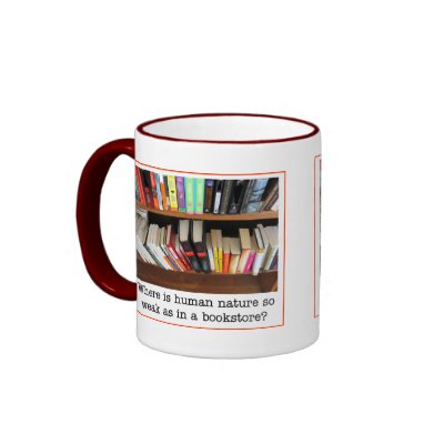 Book store mug by lotzostuff