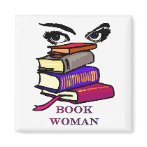 Book Woman Magnet