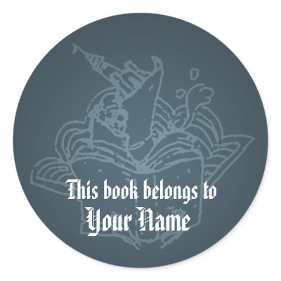 Book world bookplate sticker by PencilPlus