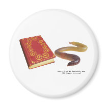 Book Worm Magnet