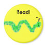 Book Worm Fridge Magnet