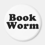 Book Worm Refrigerator Magnet