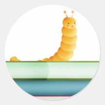 Book Worm - stickers