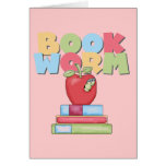 Book Worm Tshirts and Gifts Greeting Card