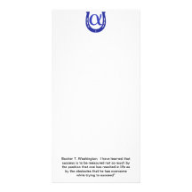 Booker T. Washiington quote Photo Card