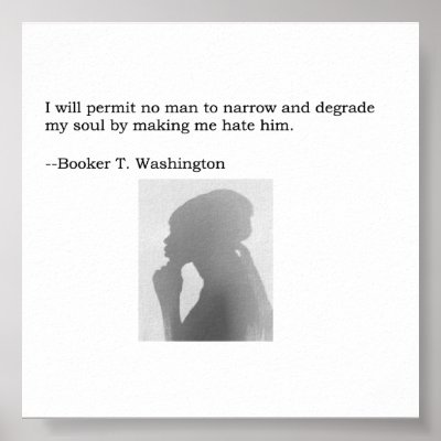 Booker T. Washington Quote Print by cew1968
