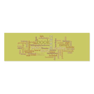 Booklovers Favourites Business Card by Woodswalker