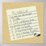 Booklover's Wish List Posters