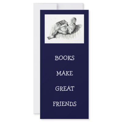 BOOKMARK: BOY READING: PENCIL ART RACK CARD DESIGN by joyart