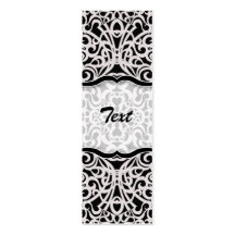 Bookmark Business Card Baroque Style Inspiration