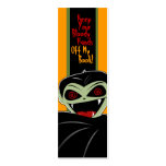 Bookmark Dracula Vampire Halloween Bloody Custom Business Card Templates