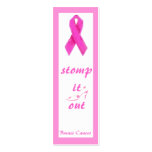 Bookmark for a Breast Cancer Cure business cards