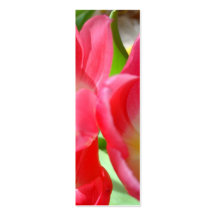 Bookmark Pink Tulip Business Card Templates