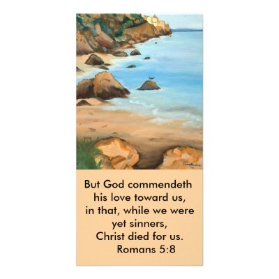 bookmark Romans 5:8 Photo Card by isabelalfarrobinha